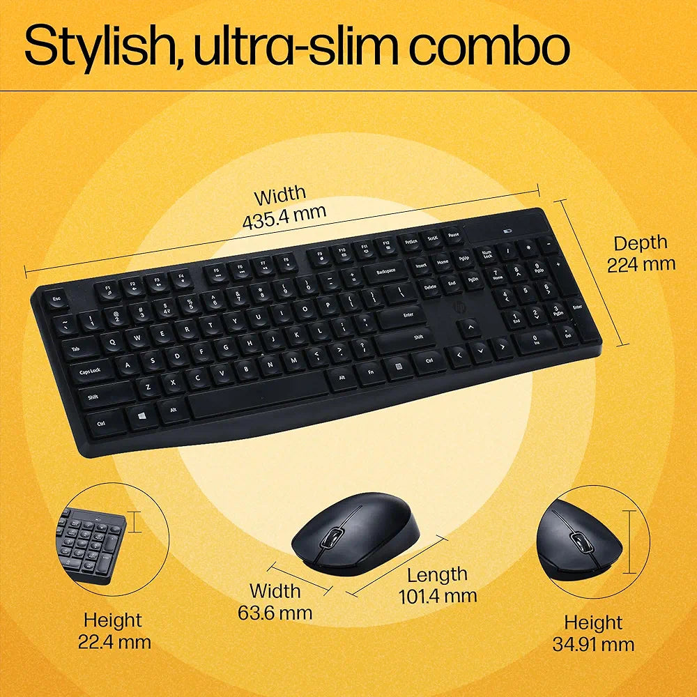 HP CS10 WIRELESS KEYBOARD & MOUSE HP CS10 WIRELESS KEYBOARD & MOUSE